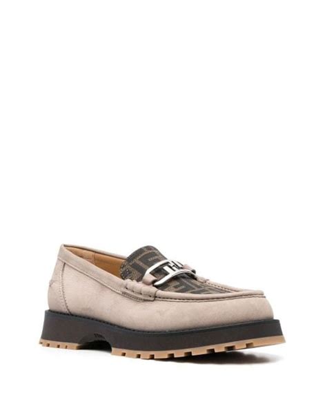 fendi loafers shoes|fendi o'lock leather trim loafer.